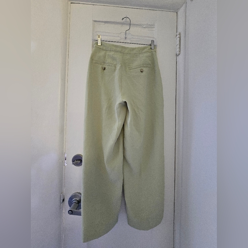 Madewell Cream Chinos Wide-Leg Classic Pleats - Picture 2 of 13